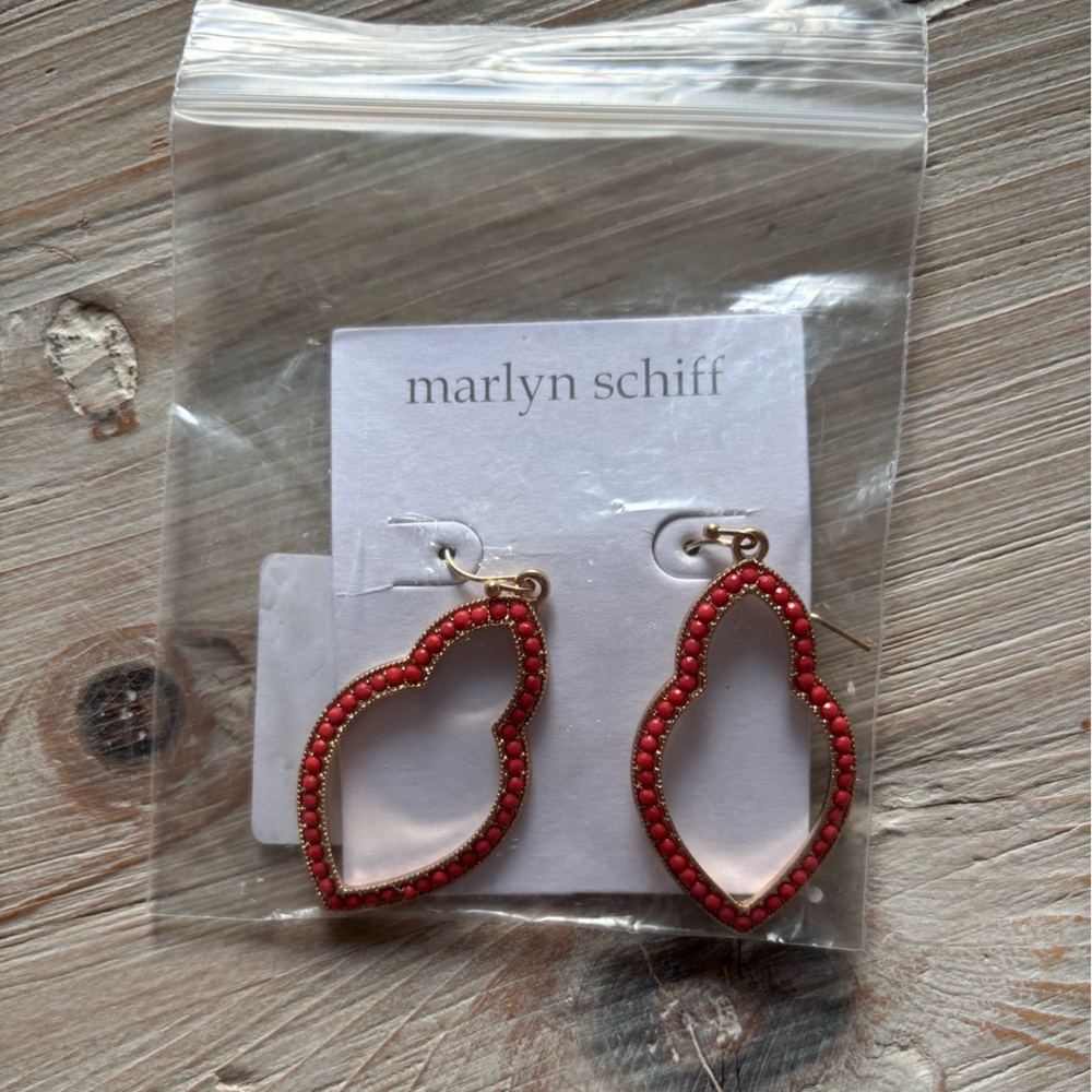 Marlyn Schiff Coral Earrings